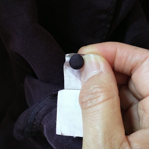 GAP Slip Dress 14/M/S*Purple Silk Babydoll Adjustable Straps Buttons Whimsigoth - Picture 8 of 9